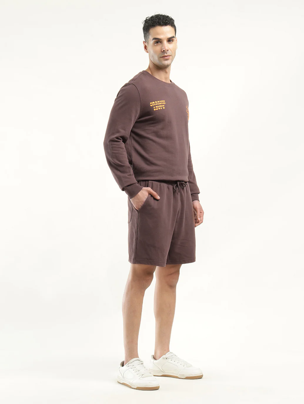 Men's Brown Regular Fit Shorts - Image 5