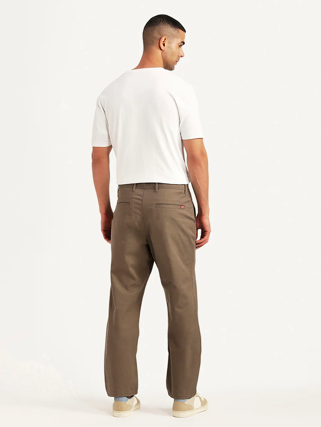 Men's Brown Authentic Relaxed Fit Chinos - Image 4