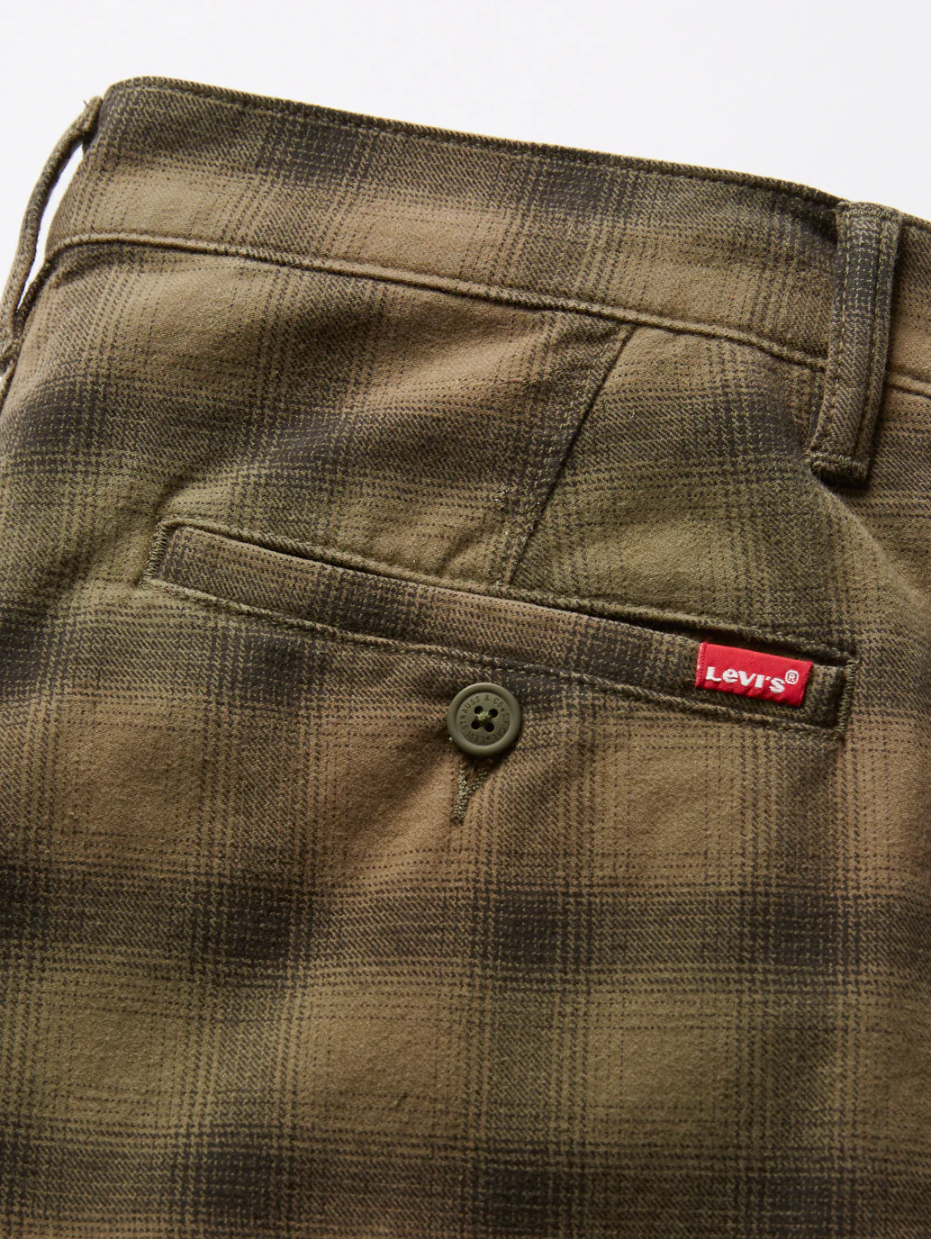 Men's Checkered Brown Slim Fit Chinos - Image 5