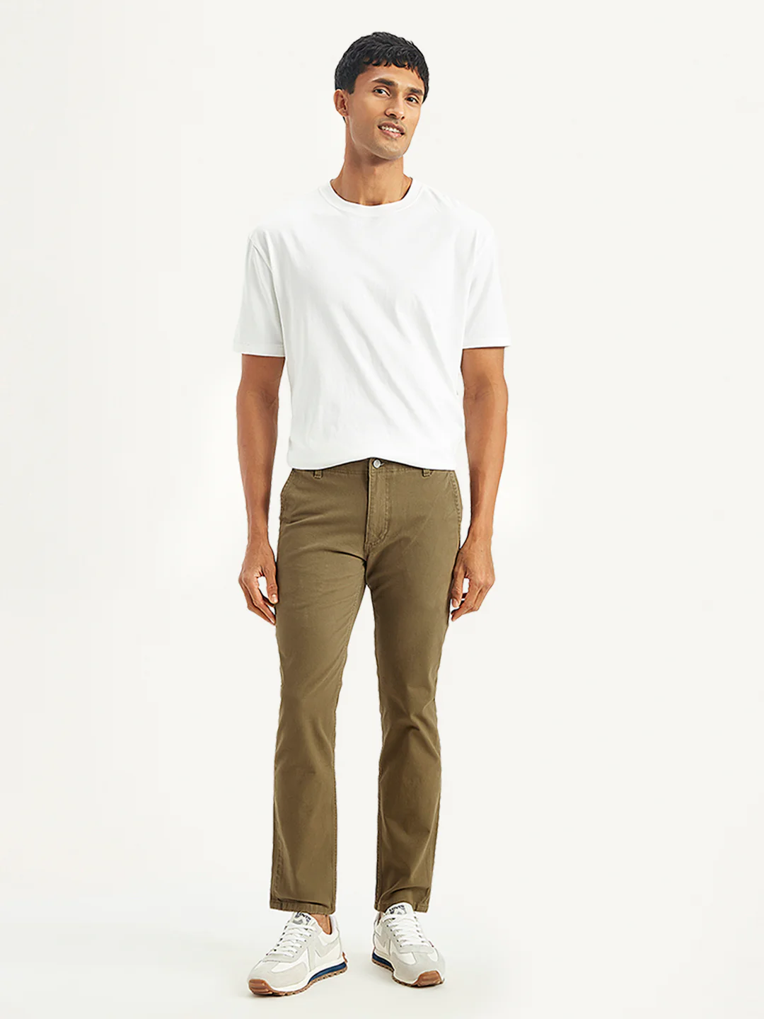 Men's Brown Slim Fit Chinos