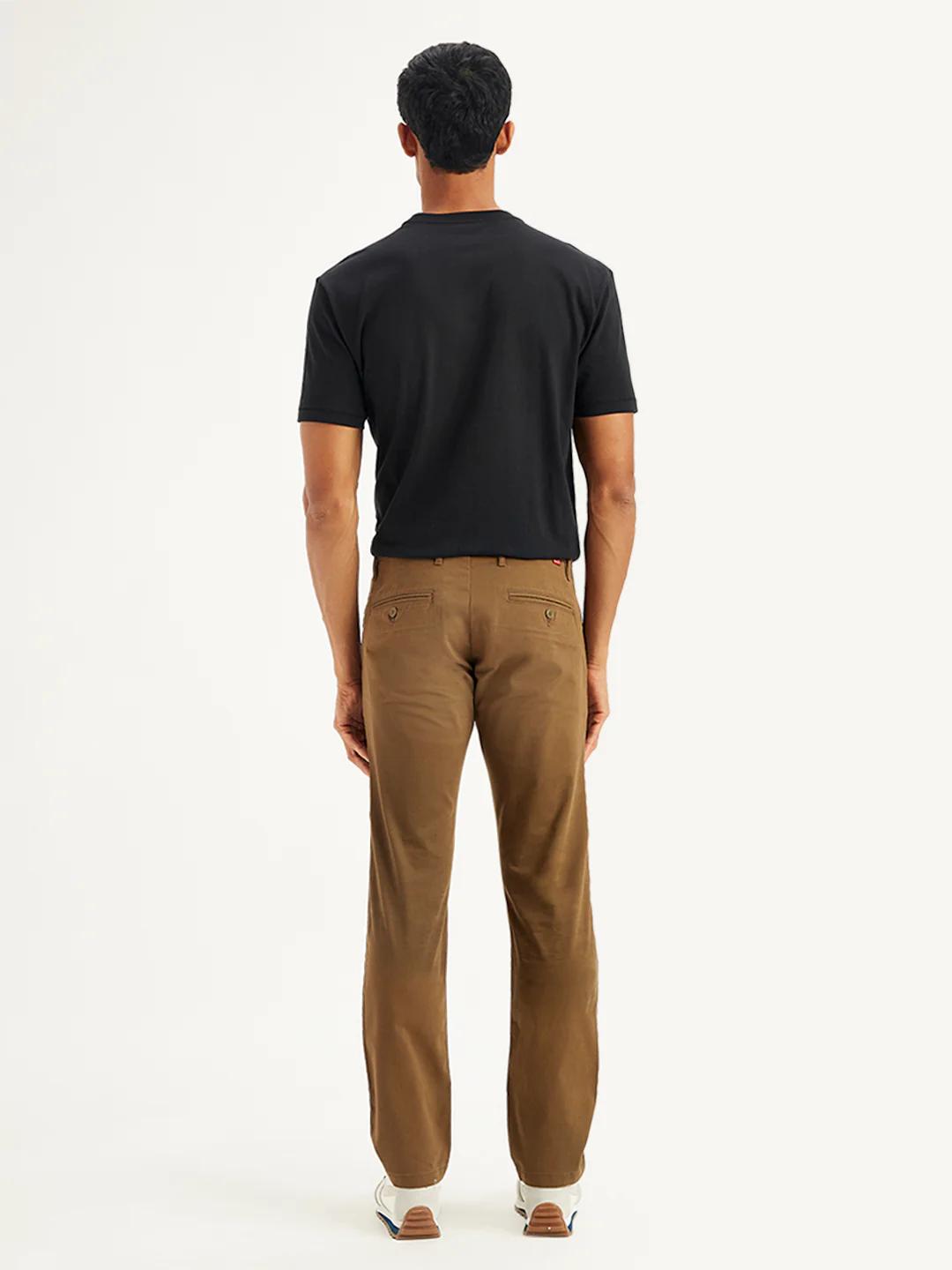 Men's Brown Slim Fit Chinos - Image 2