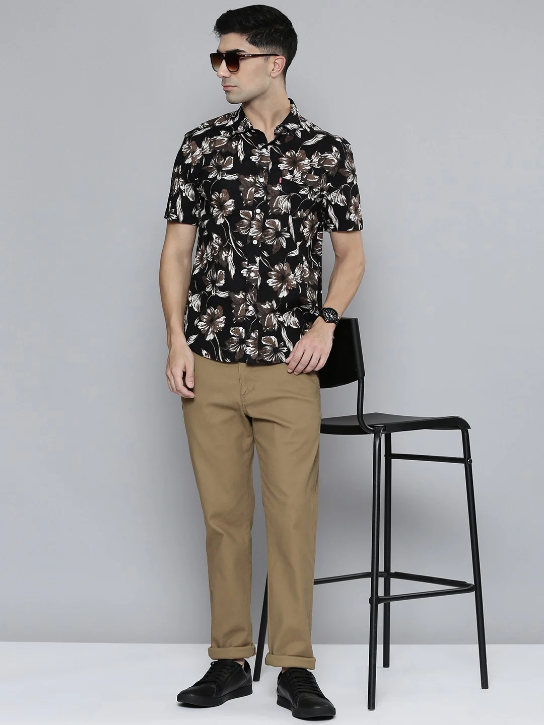 Men's Brown Slim Fit Chinos
