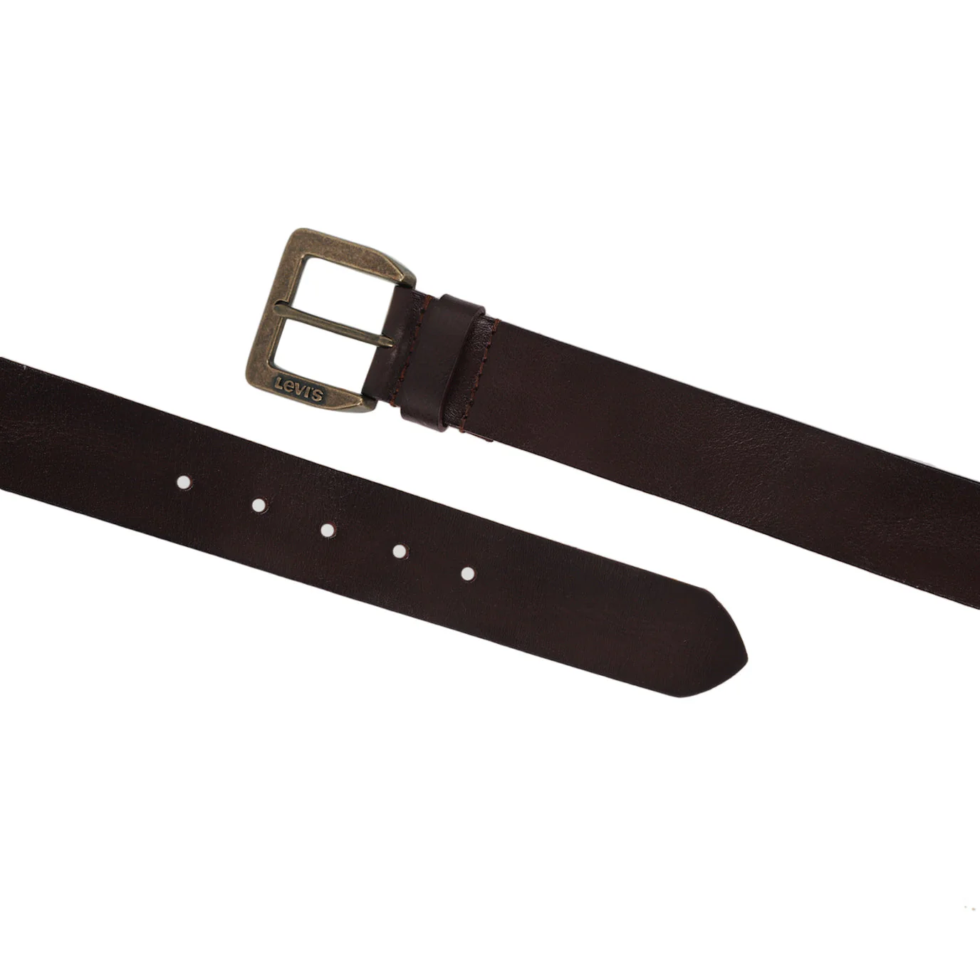 Men's Brown Solid Belt - Image 2