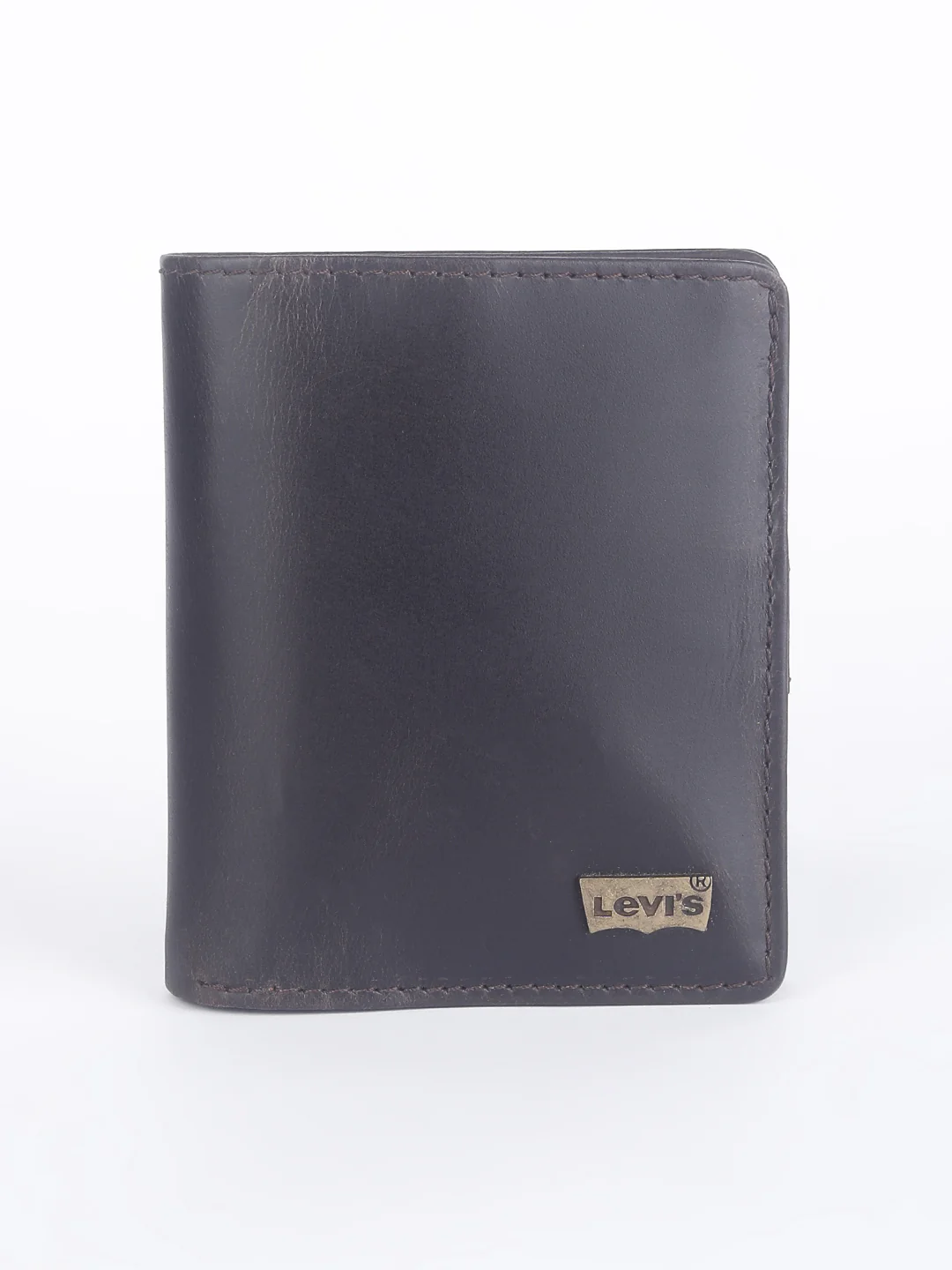 Men's Brown Solid Card Holder - Image 3