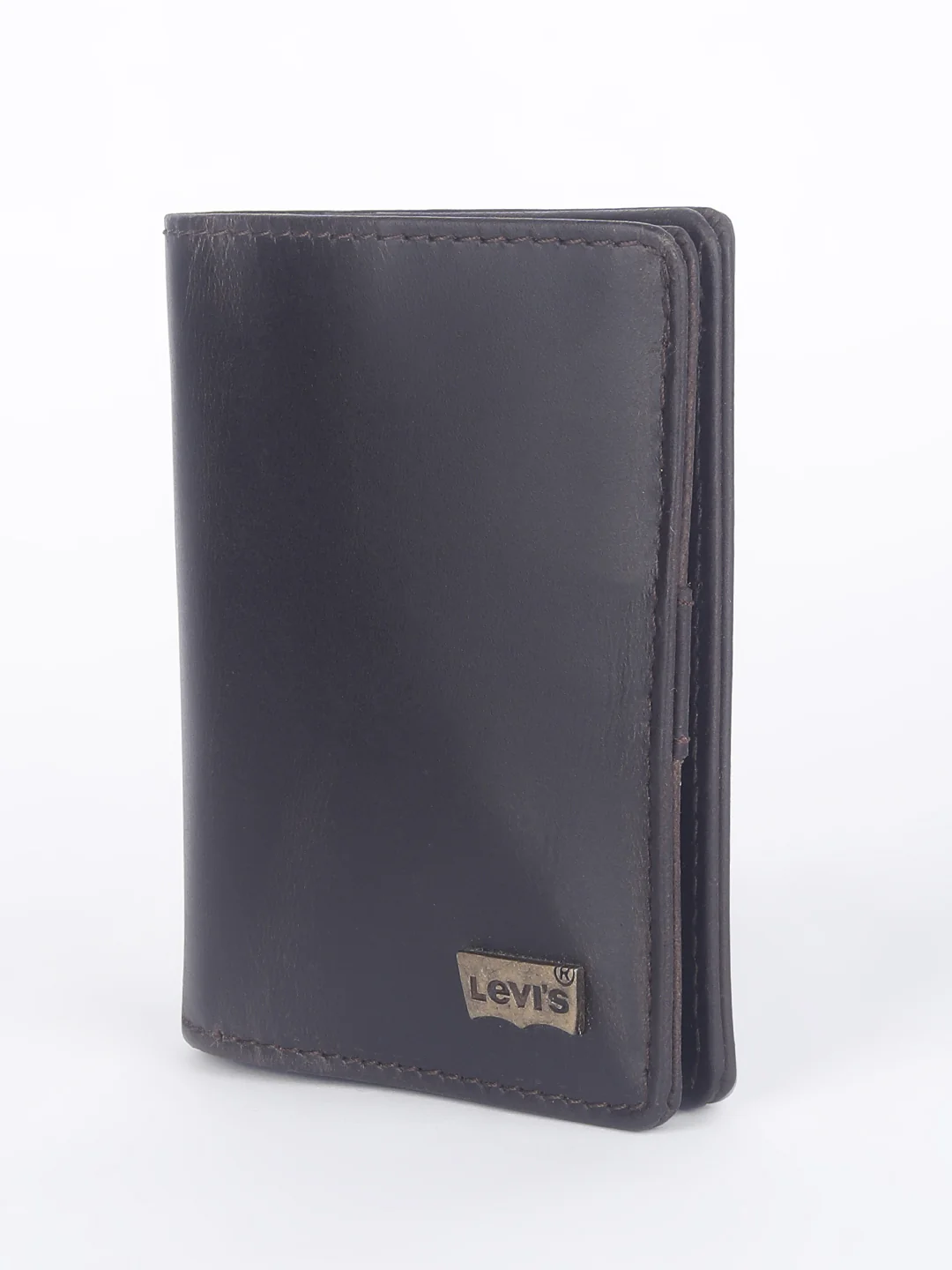 Men's Brown Solid Card Holder - Image 4