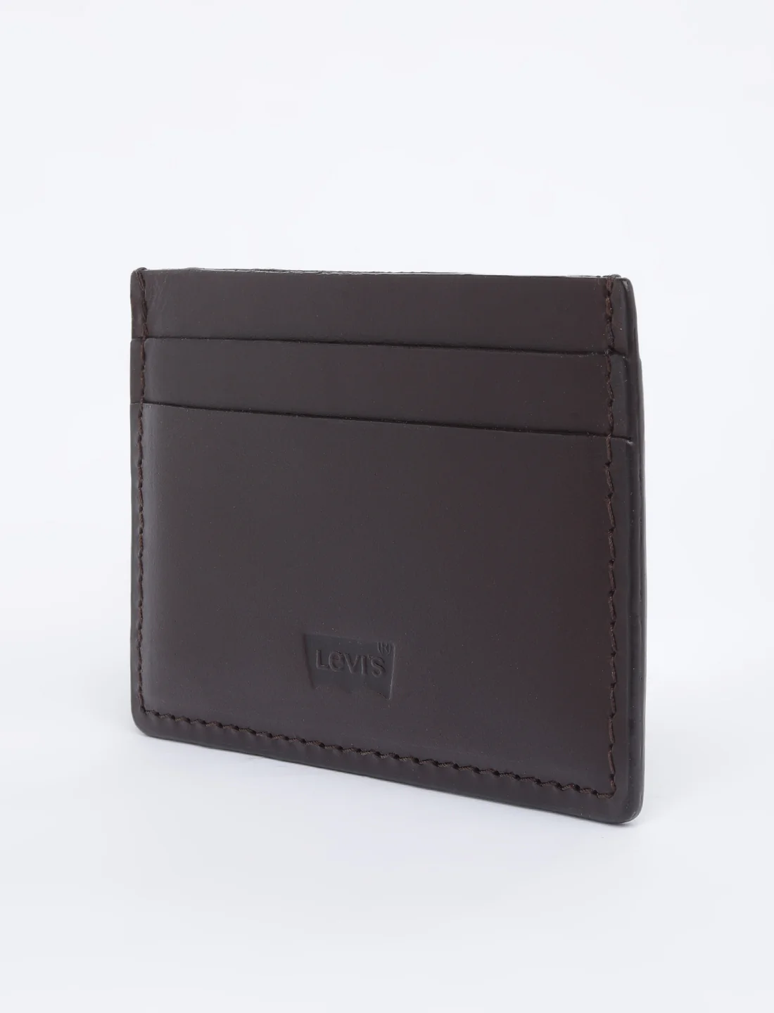 Men's Brown Solid Card Holder - Image 2
