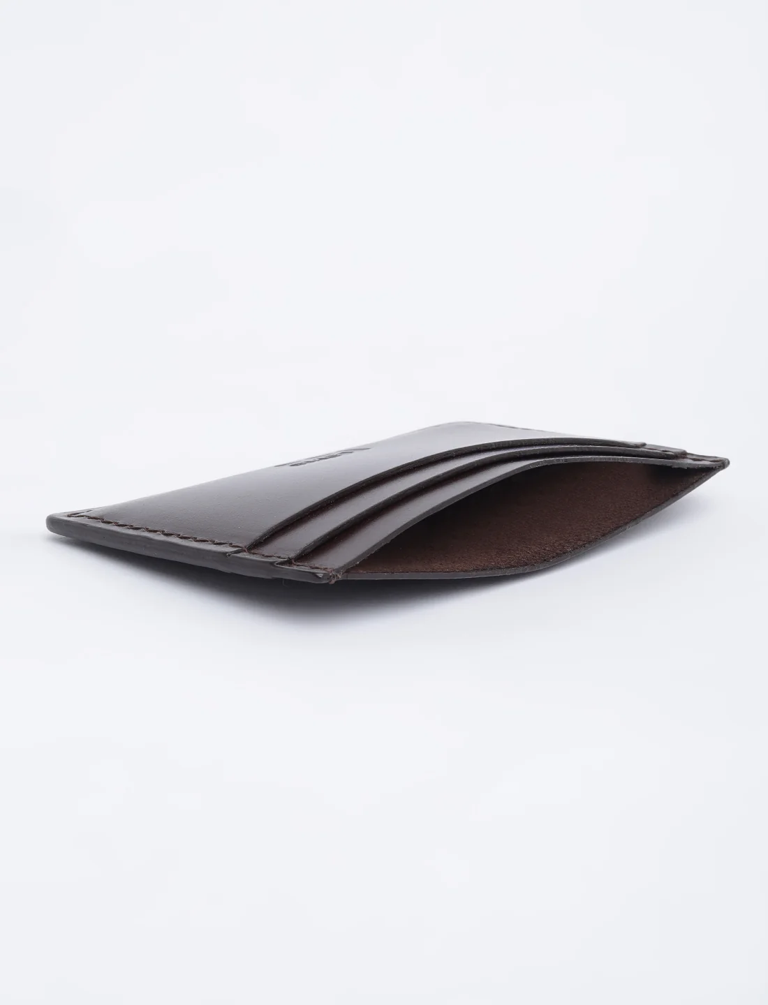 Men's Brown Solid Card Holder - Image 4