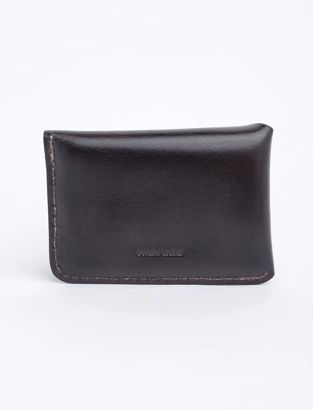 Men's Brown Solid Card Holder - Image 5