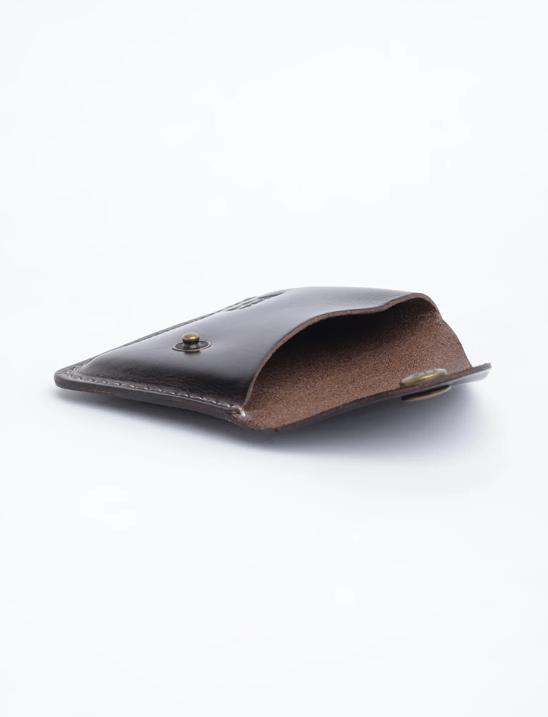 Men's Brown Solid Card Holder - Image 7