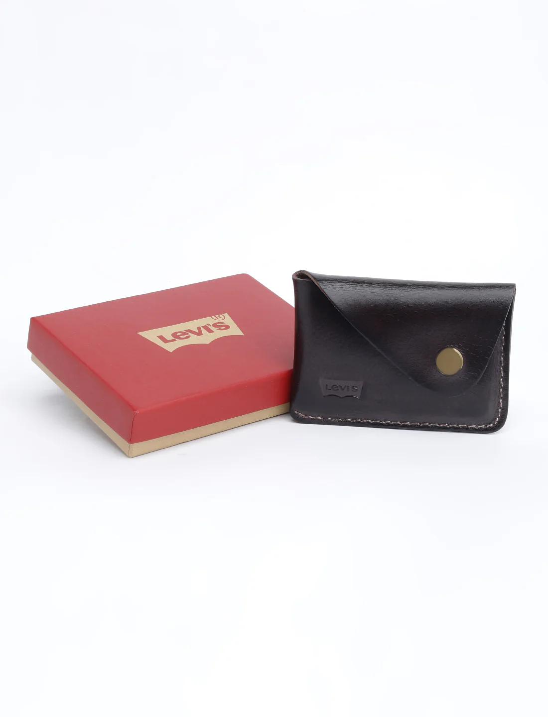 Men's Brown Solid Card Holder - Image 8