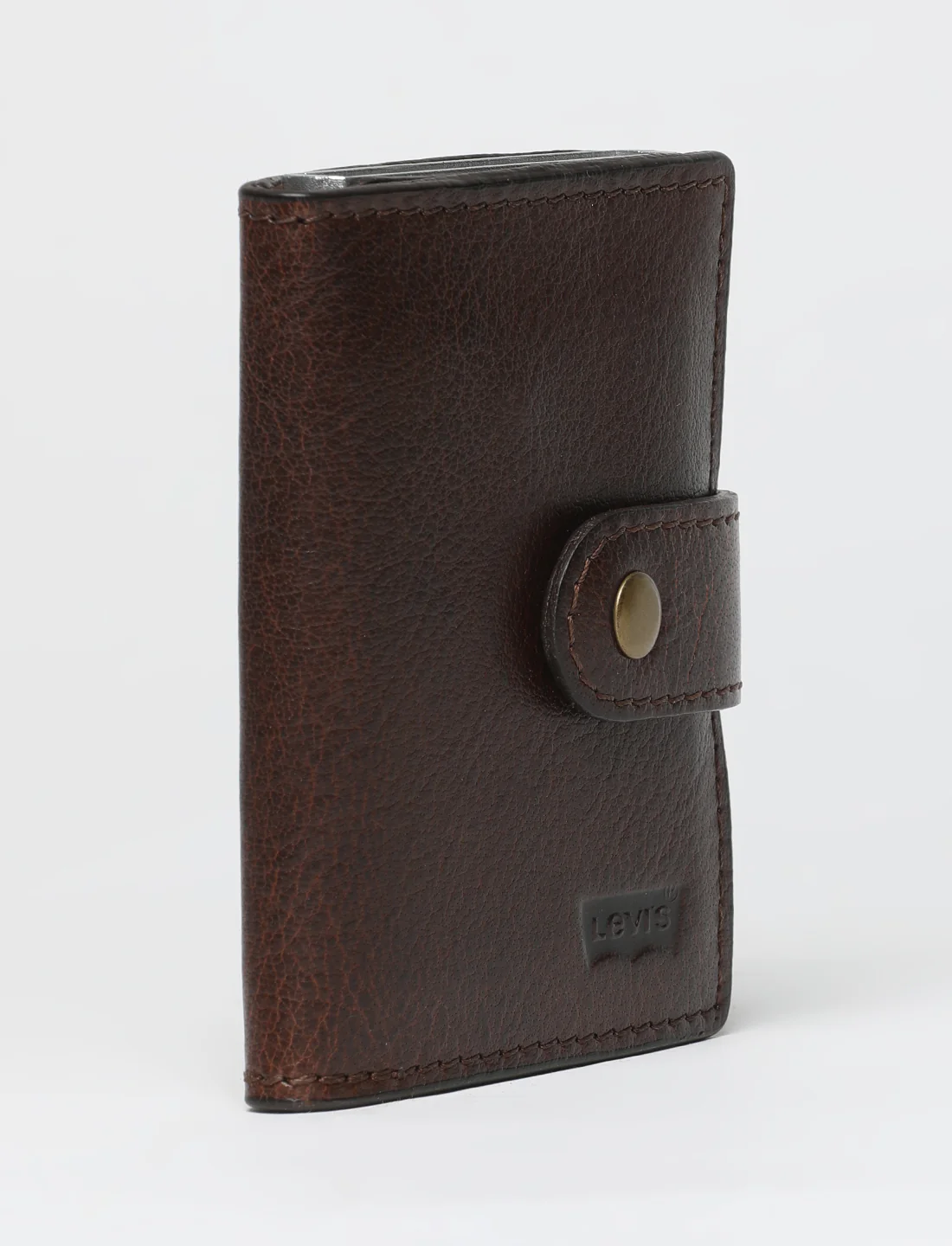 Men's Brown Solid Card Holder - Image 2