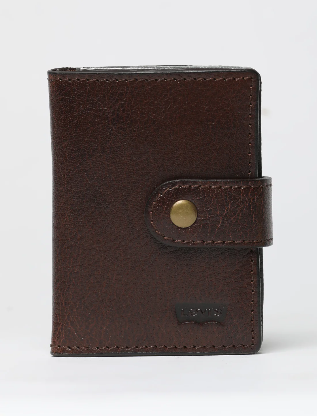 Men's Brown Solid Card Holder - Image 7