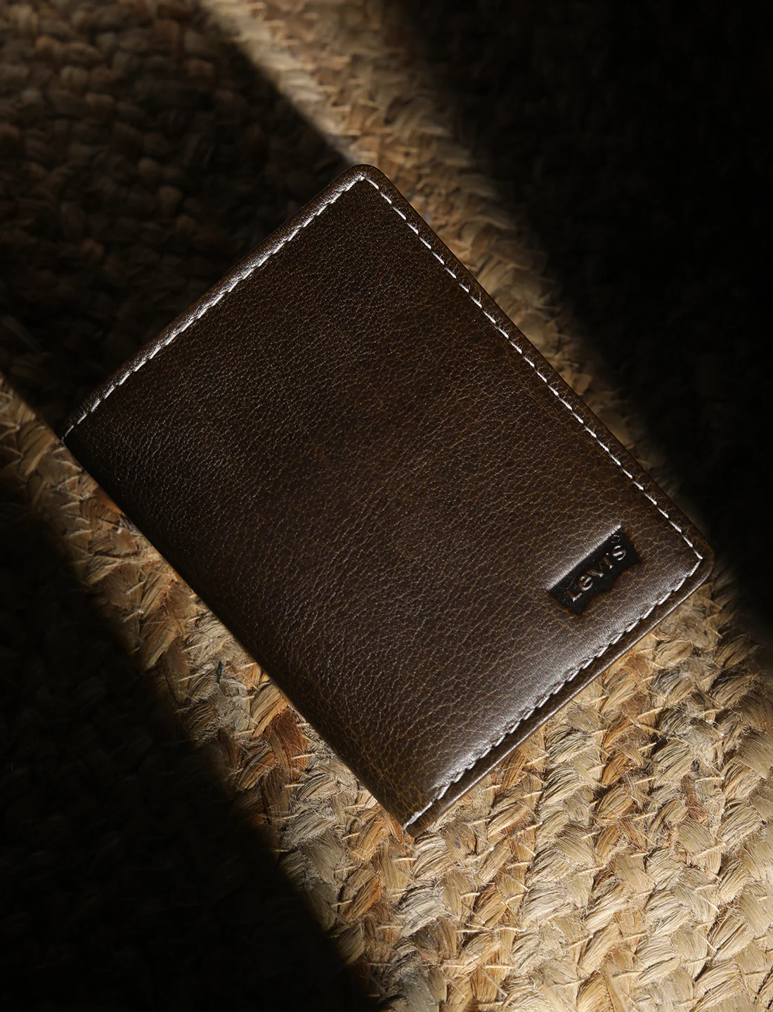 Men's Brown Solid Card Holder - Image 2