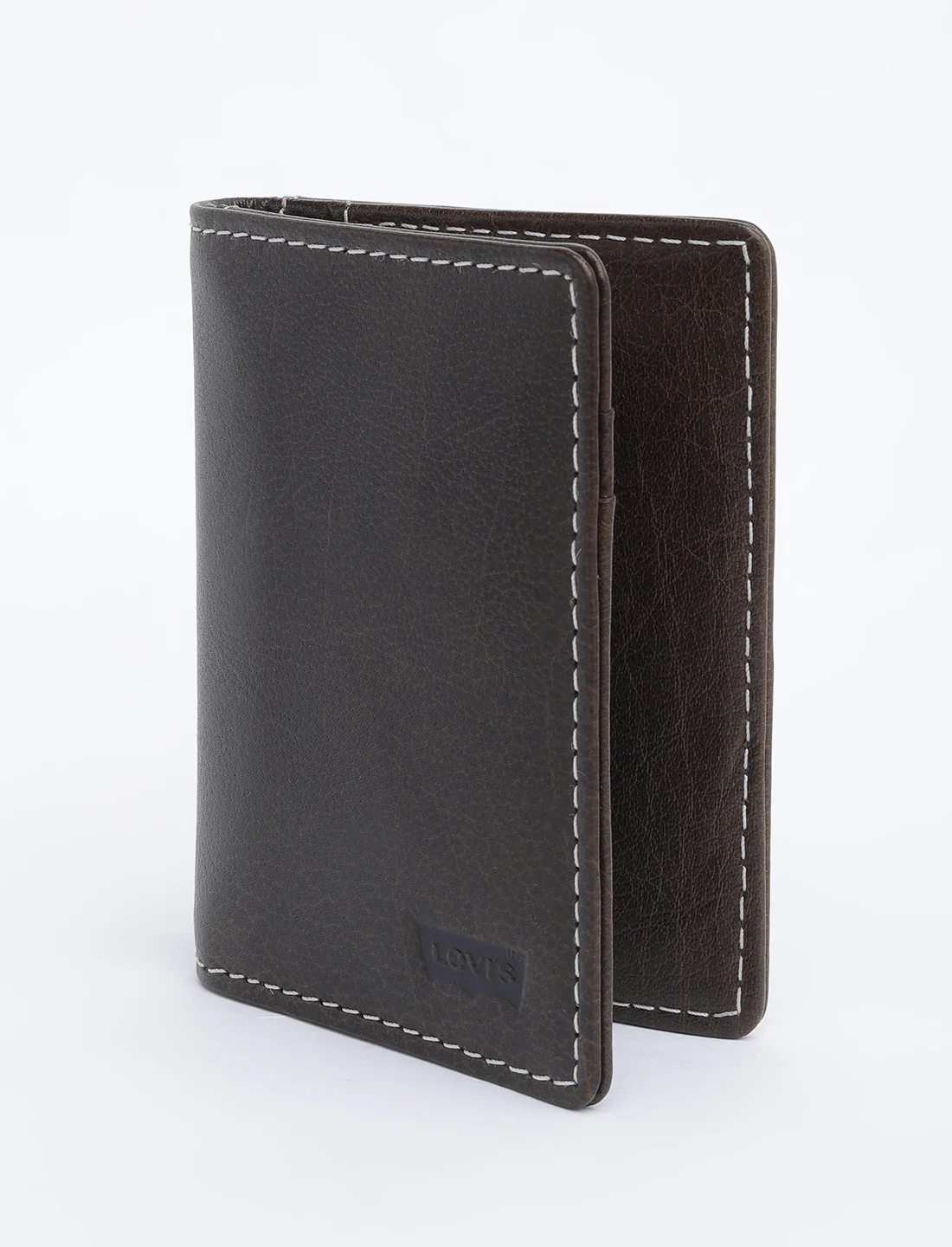 Men's Brown Solid Card Holder - Image 5
