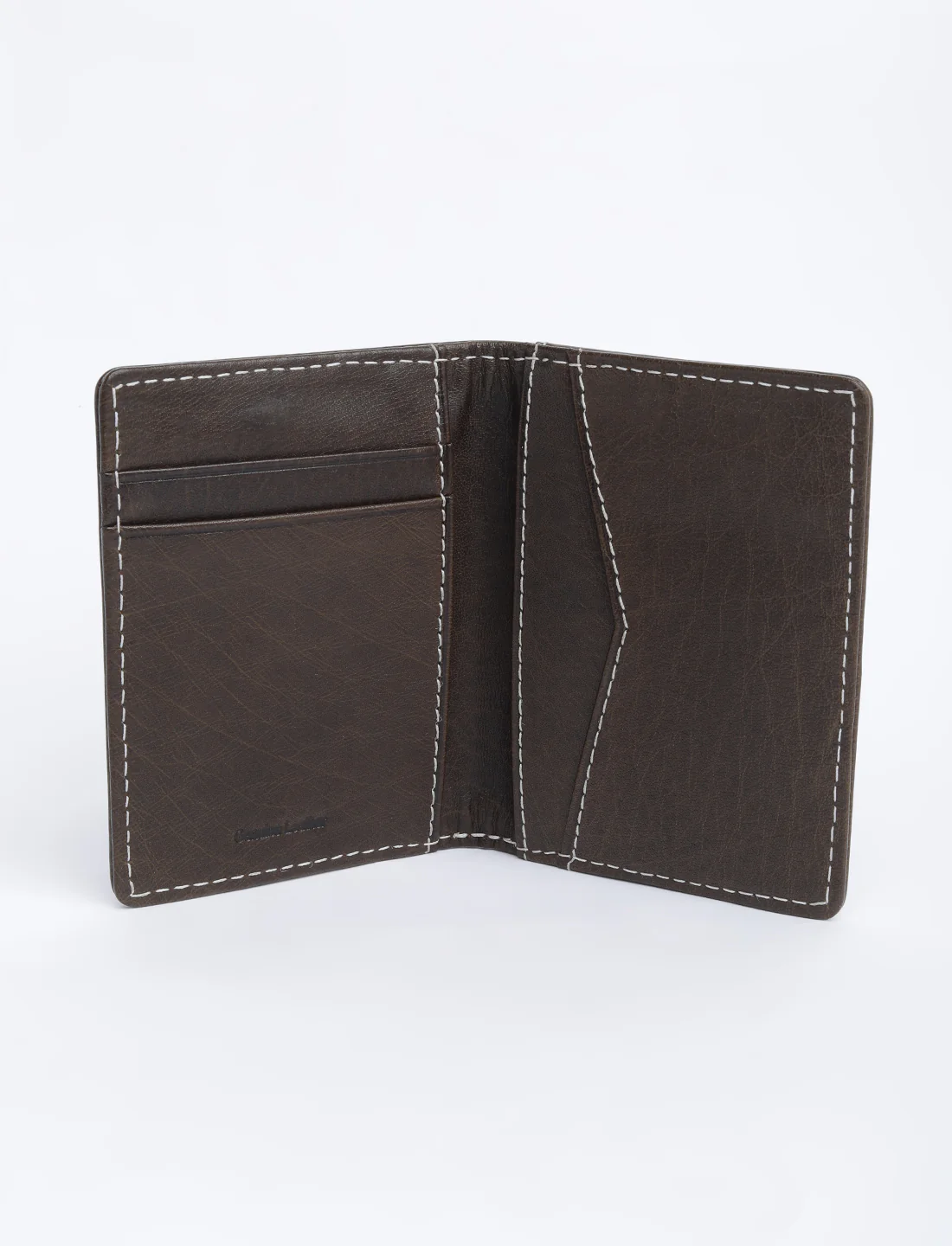 Men's Brown Solid Card Holder - Image 7