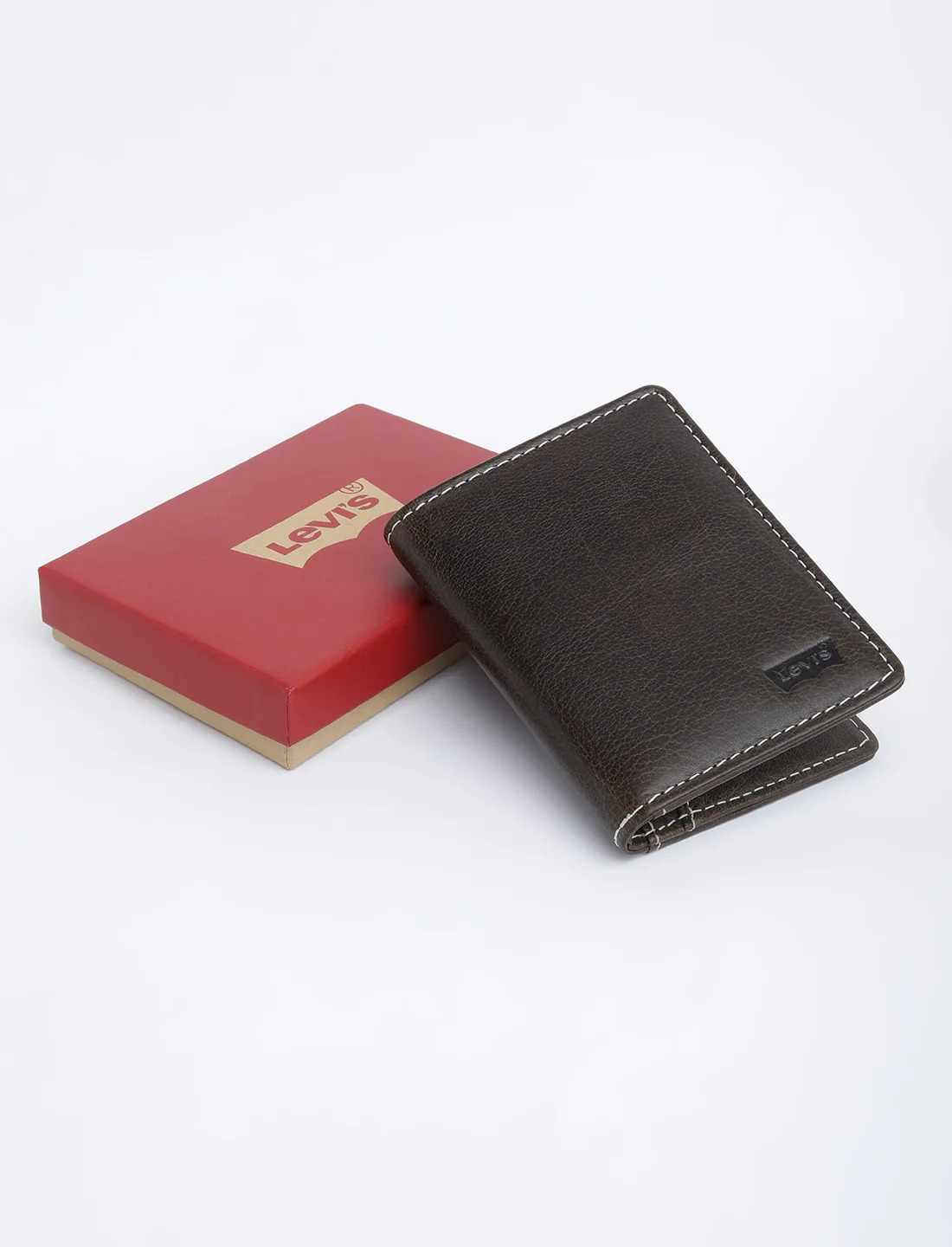 Men's Brown Solid Card Holder - Image 8