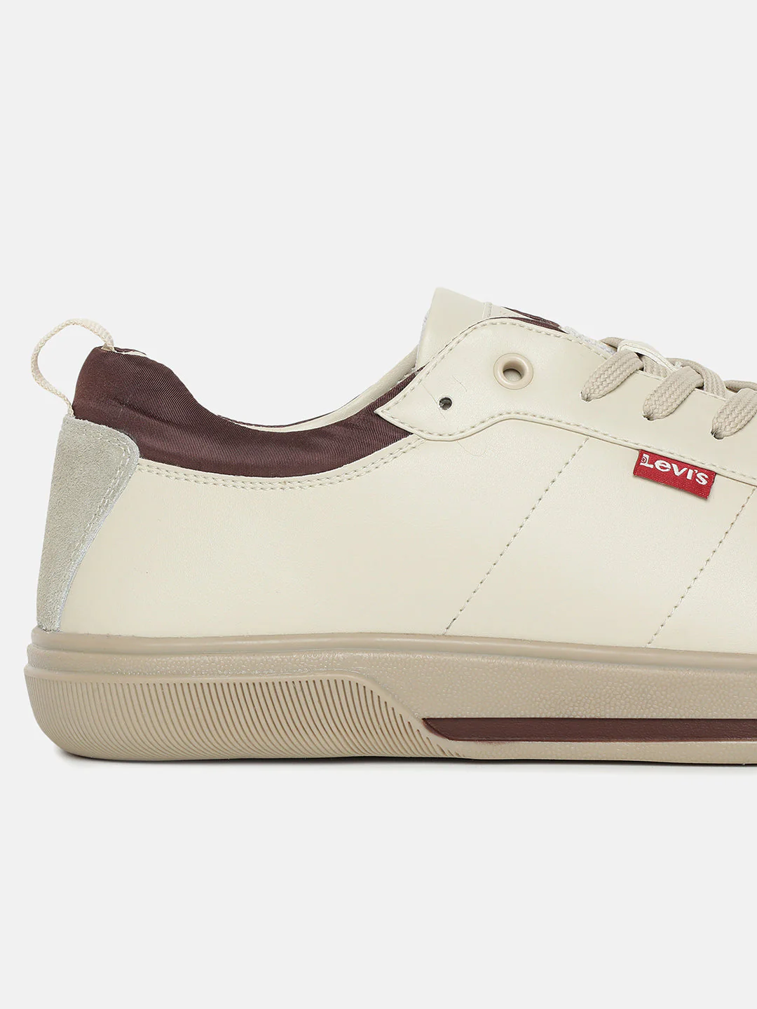 Men's Off-White Solid Shoes - Image 2