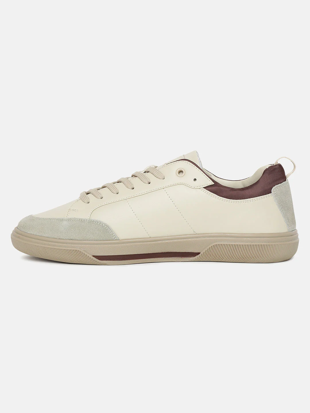 Men's Off-White Solid Shoes - Image 4