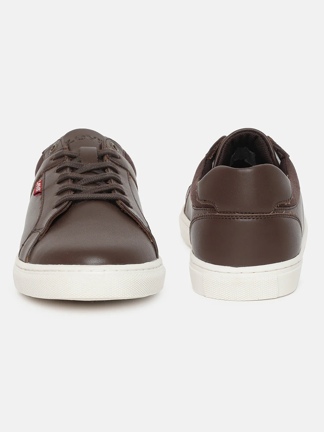 Men's Brown Solid Shoes - Image 3