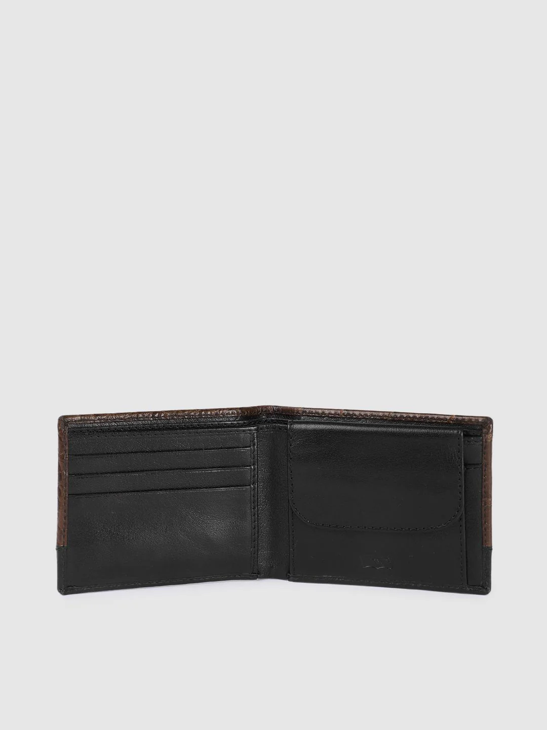 Men's Brown Textured Card Holder - Image 4