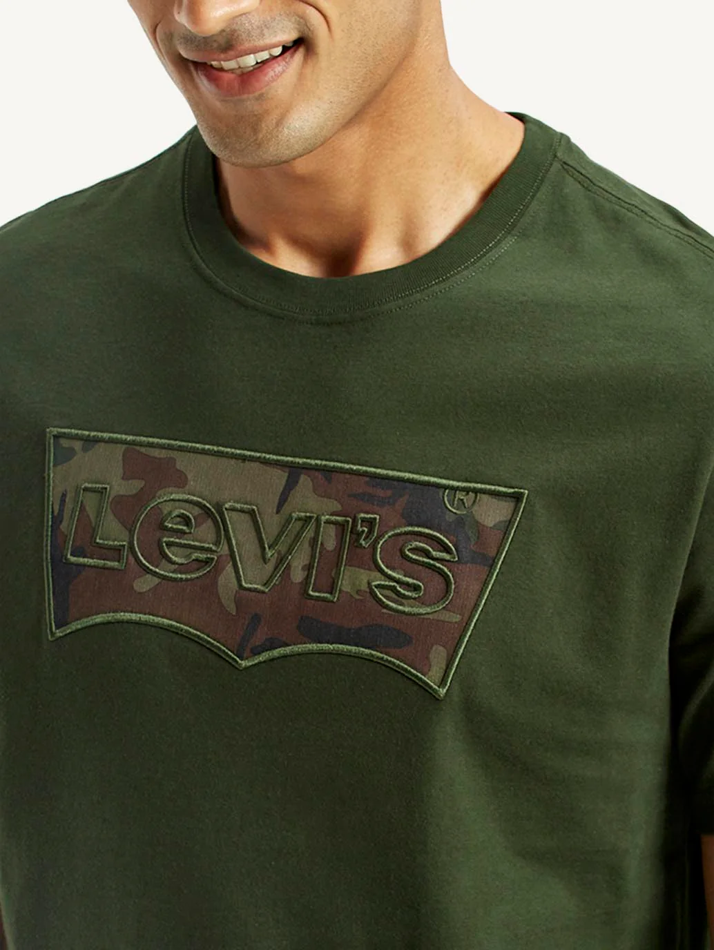 Men's Camo Print Regular Fit T-Shirt - Image 4