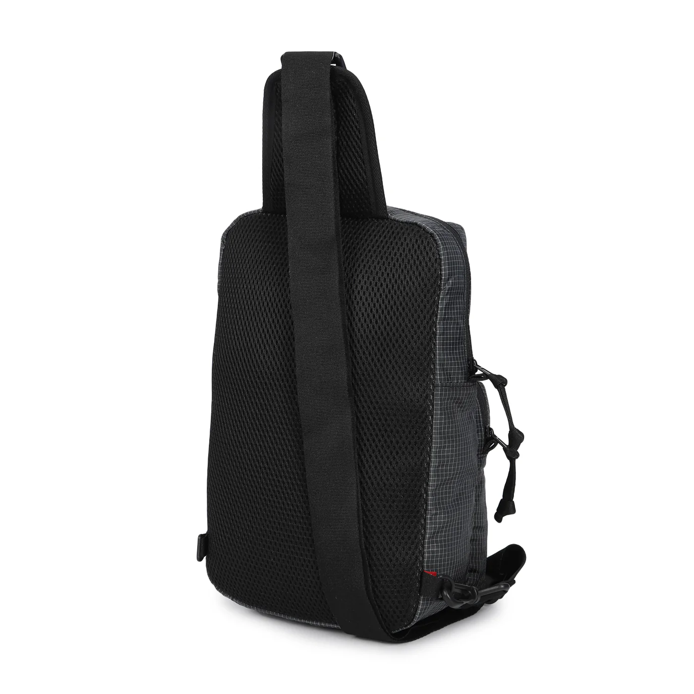 Men's Charcoal Grey Solid Crossbody Bag - Image 3