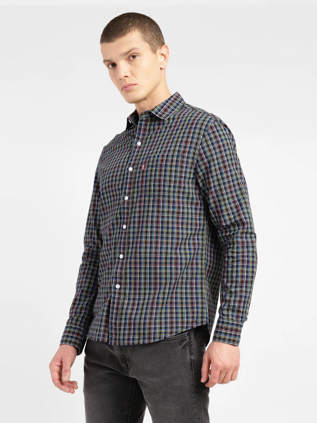Men's Checkered Slim Fit Shirt - Image 4