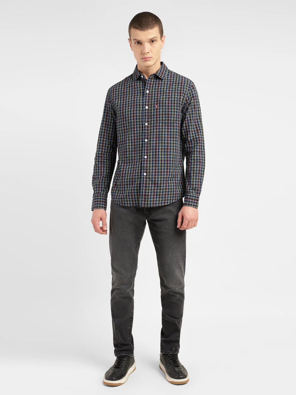 Men's Checkered Slim Fit Shirt - Image 6