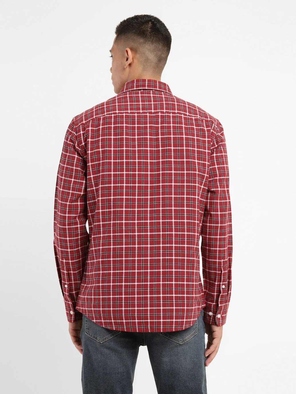Men's Checkered Slim Fit Shirt - Image 3