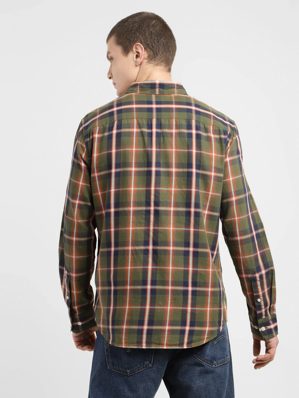 Men's Checkered Slim Fit Shirt - Image 3