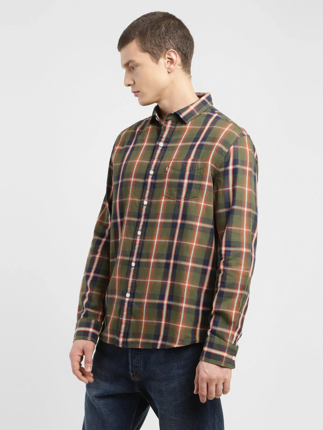 Men's Checkered Slim Fit Shirt - Image 4