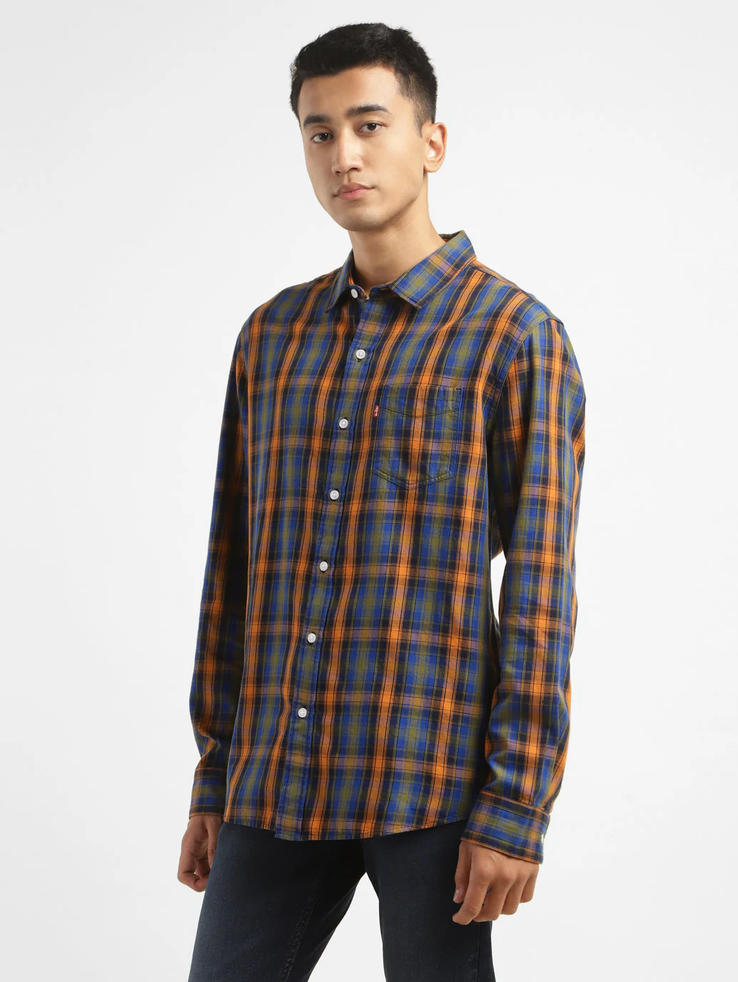 Men's Checkered Slim Fit Shirt - Image 4