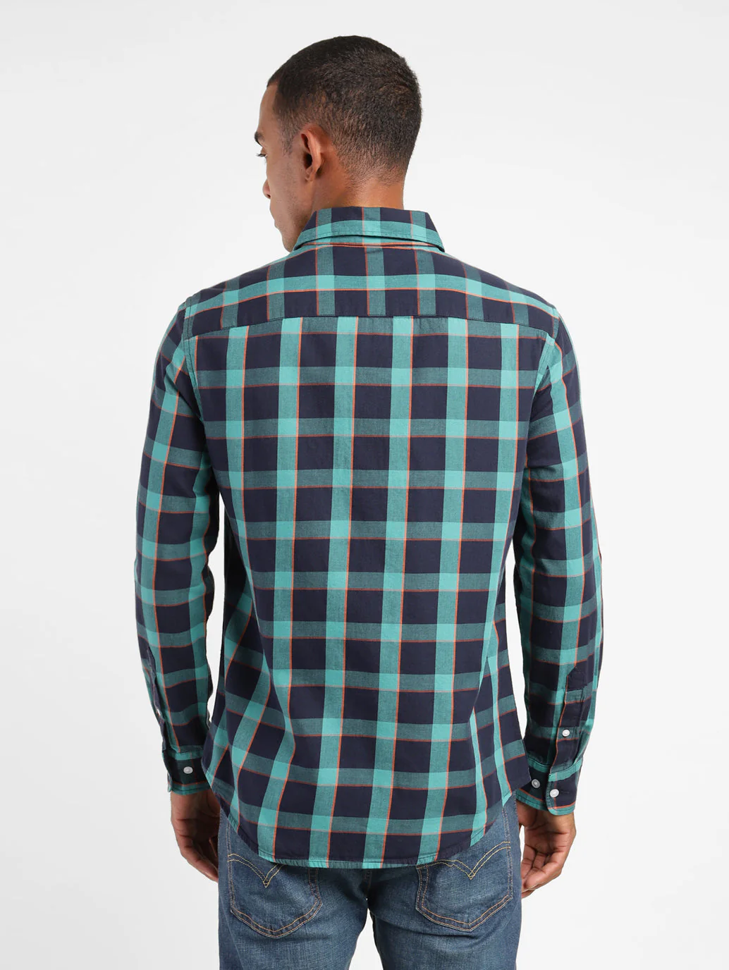 Men's Checkered Slim Fit Shirt - Image 3