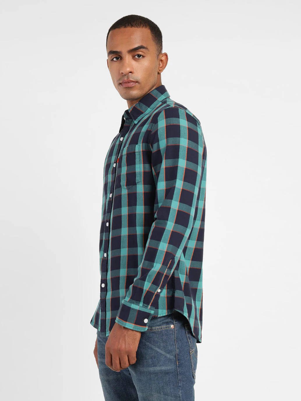 Men's Checkered Slim Fit Shirt - Image 4