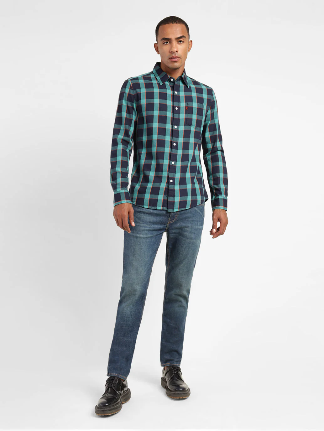 Men's Checkered Slim Fit Shirt - Image 5