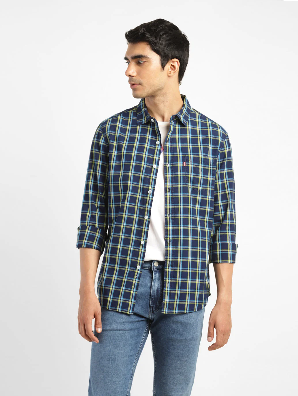 Men's Checked Slim Fit Shirt - Image 6
