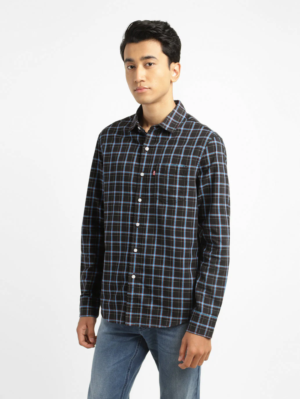 Men's Checked Slim Fit Shirt - Image 4