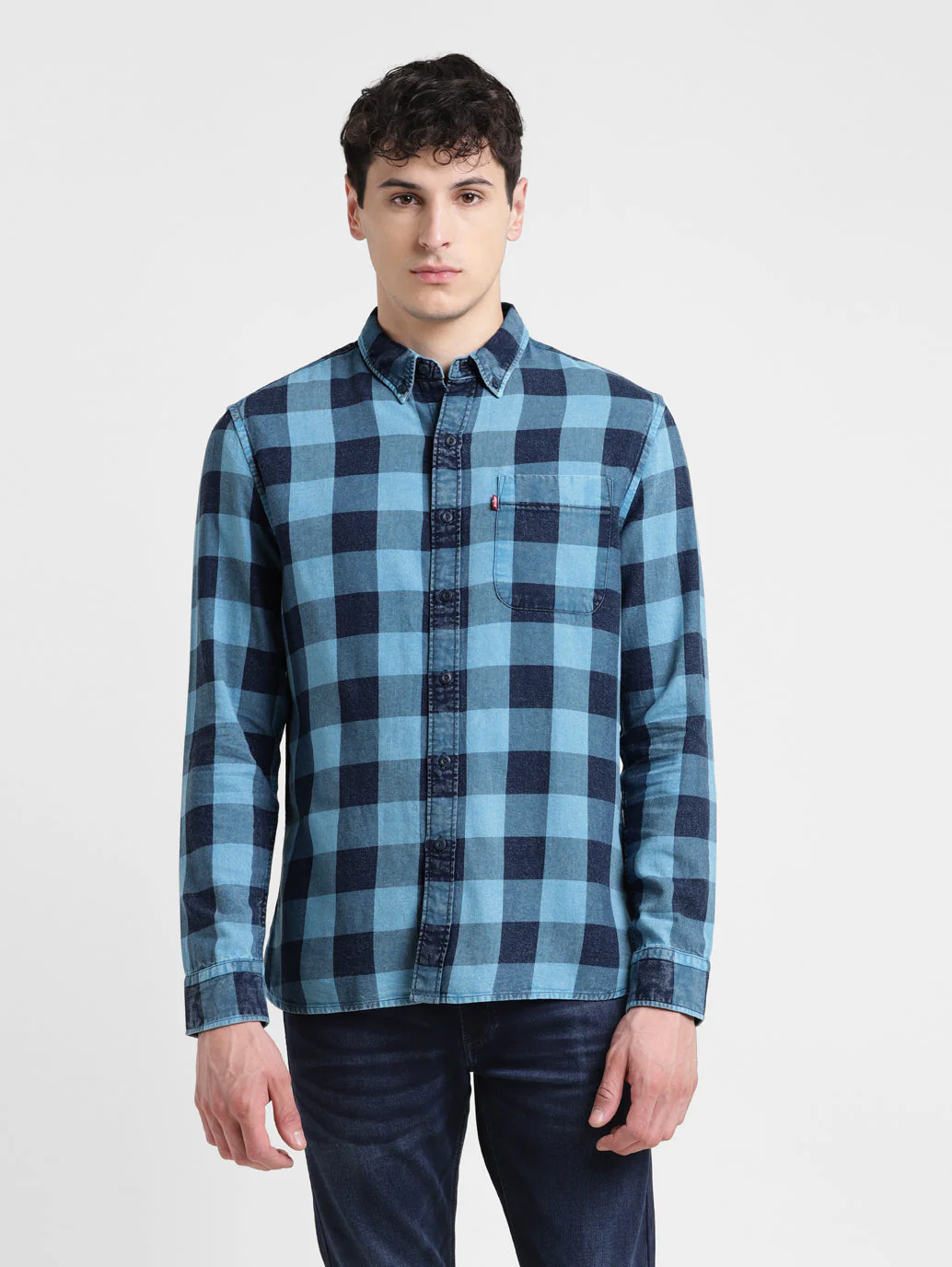 Men's Checked Slim Fit Shirt - Image 2