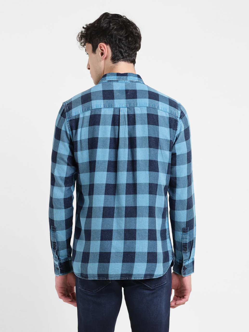 Men's Checked Slim Fit Shirt - Image 3