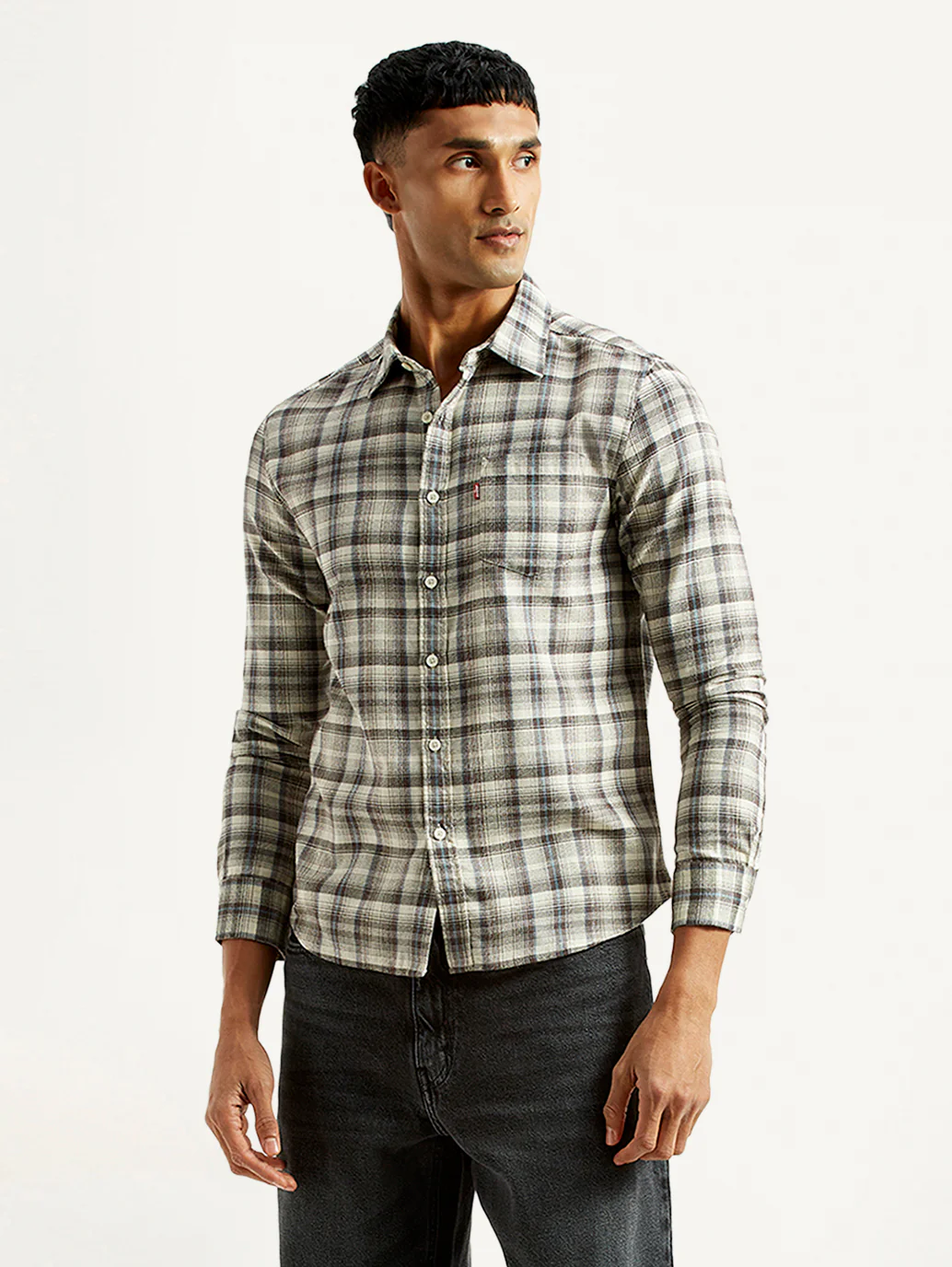 Men's Checkered Multi Color Slim Fit Shirt