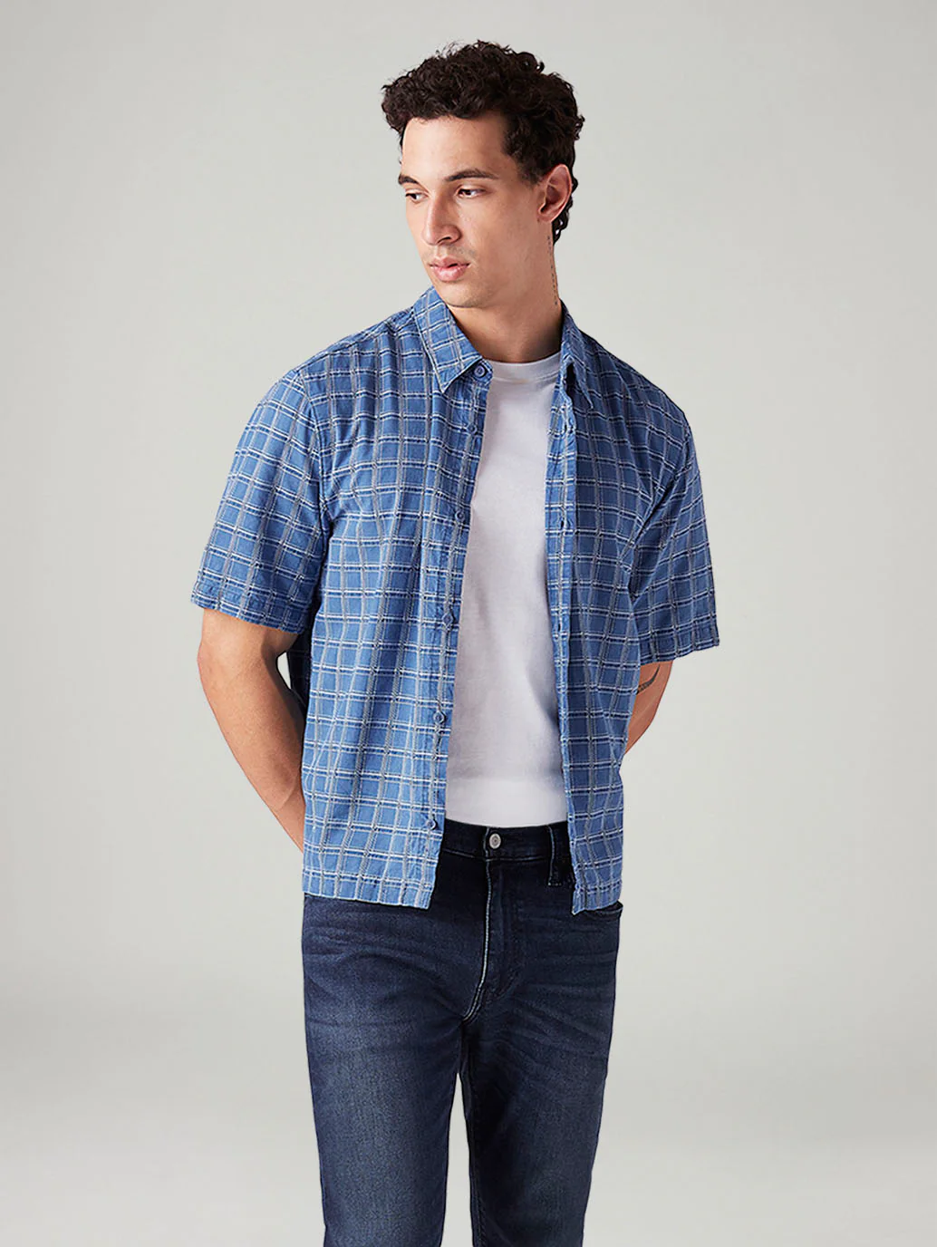 Men's Checkered Boxy Fit Shirt
