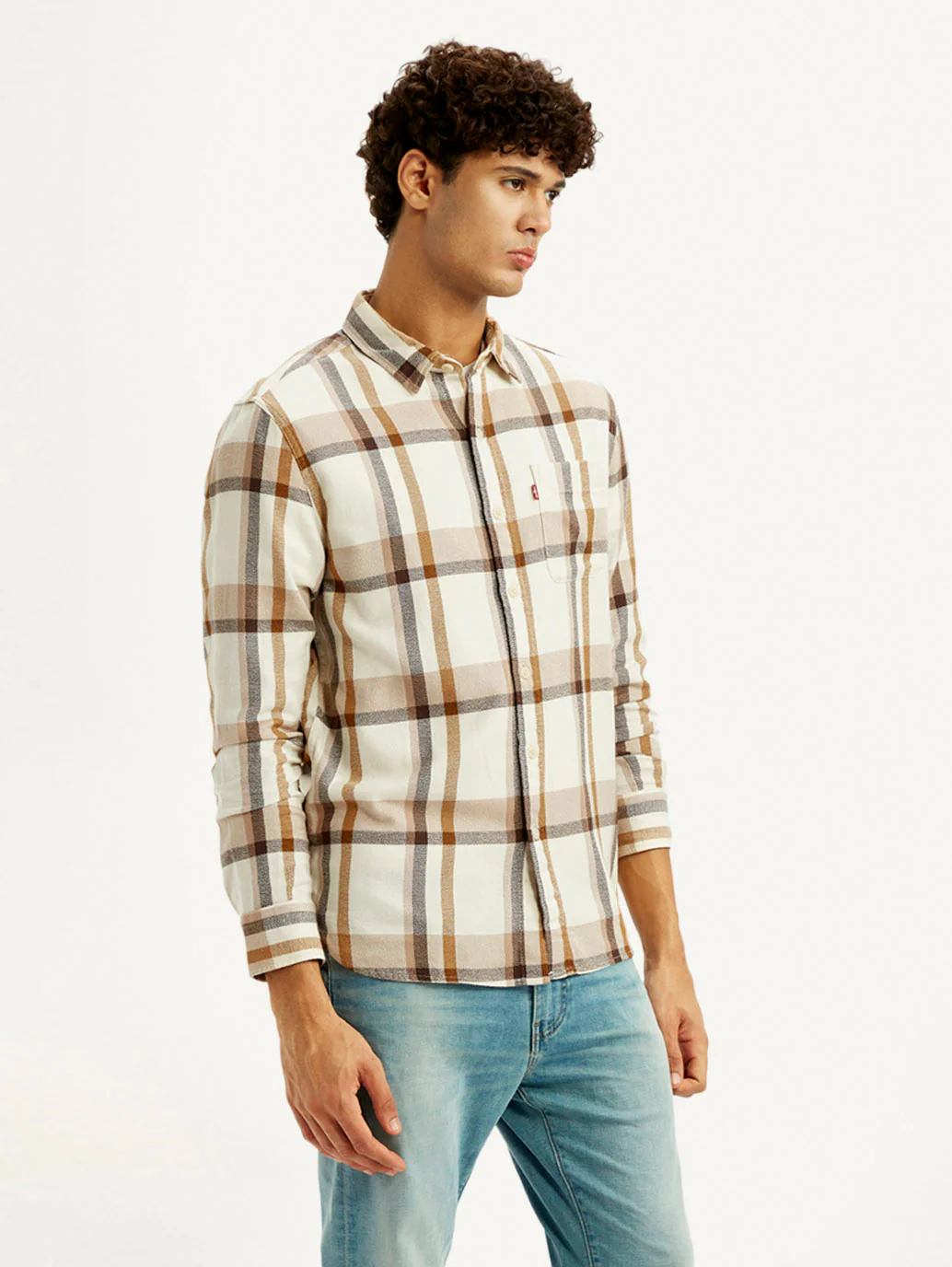 Men's Checkered Multi Color Slim Fit Shirt - Image 6