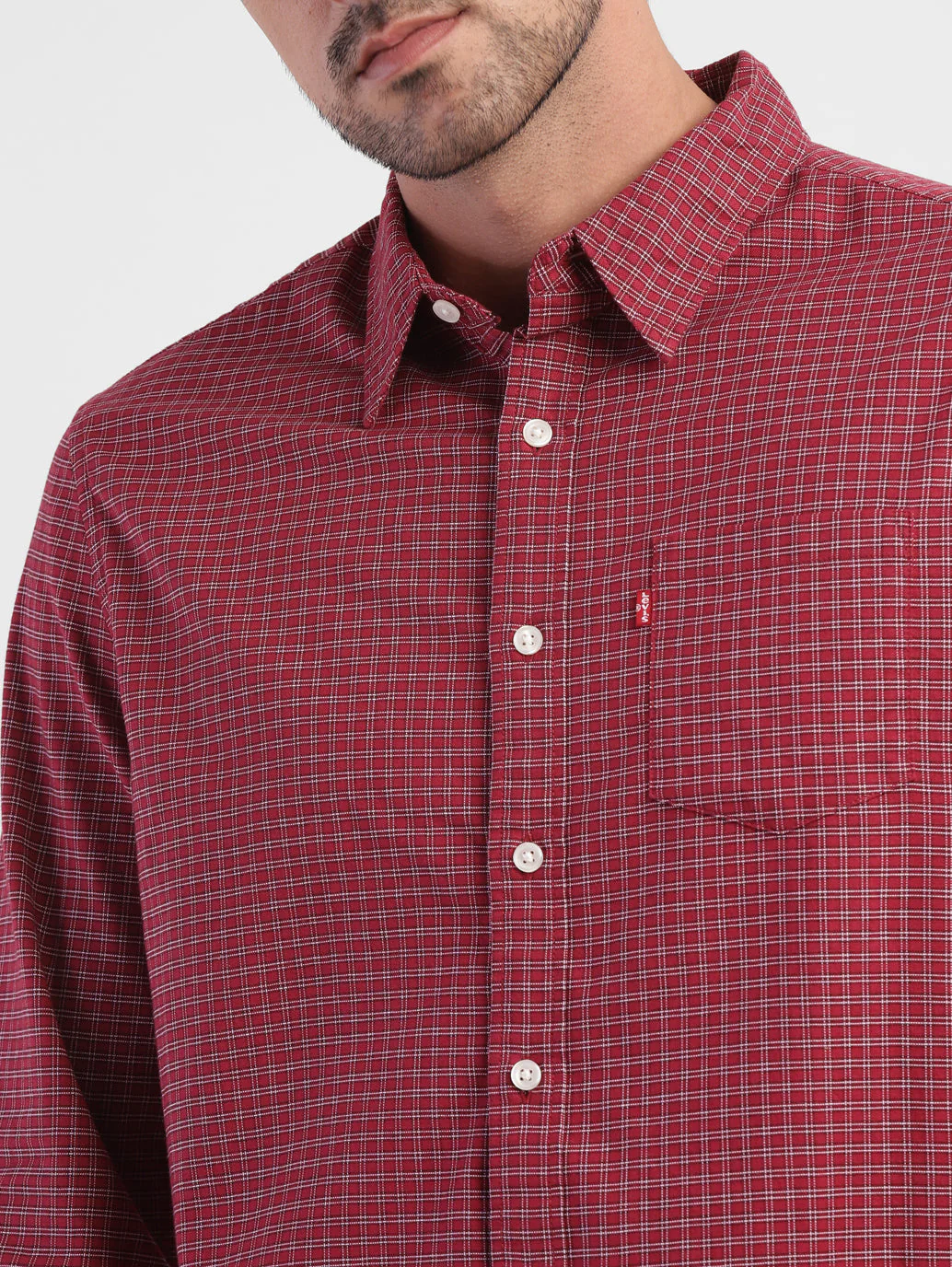 Men's Checkered Slim Fit Shirt - Image 6