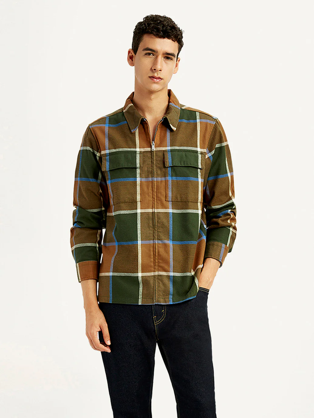 Men's Checkered Relaxed Fit Flannel Shirt - Image 2