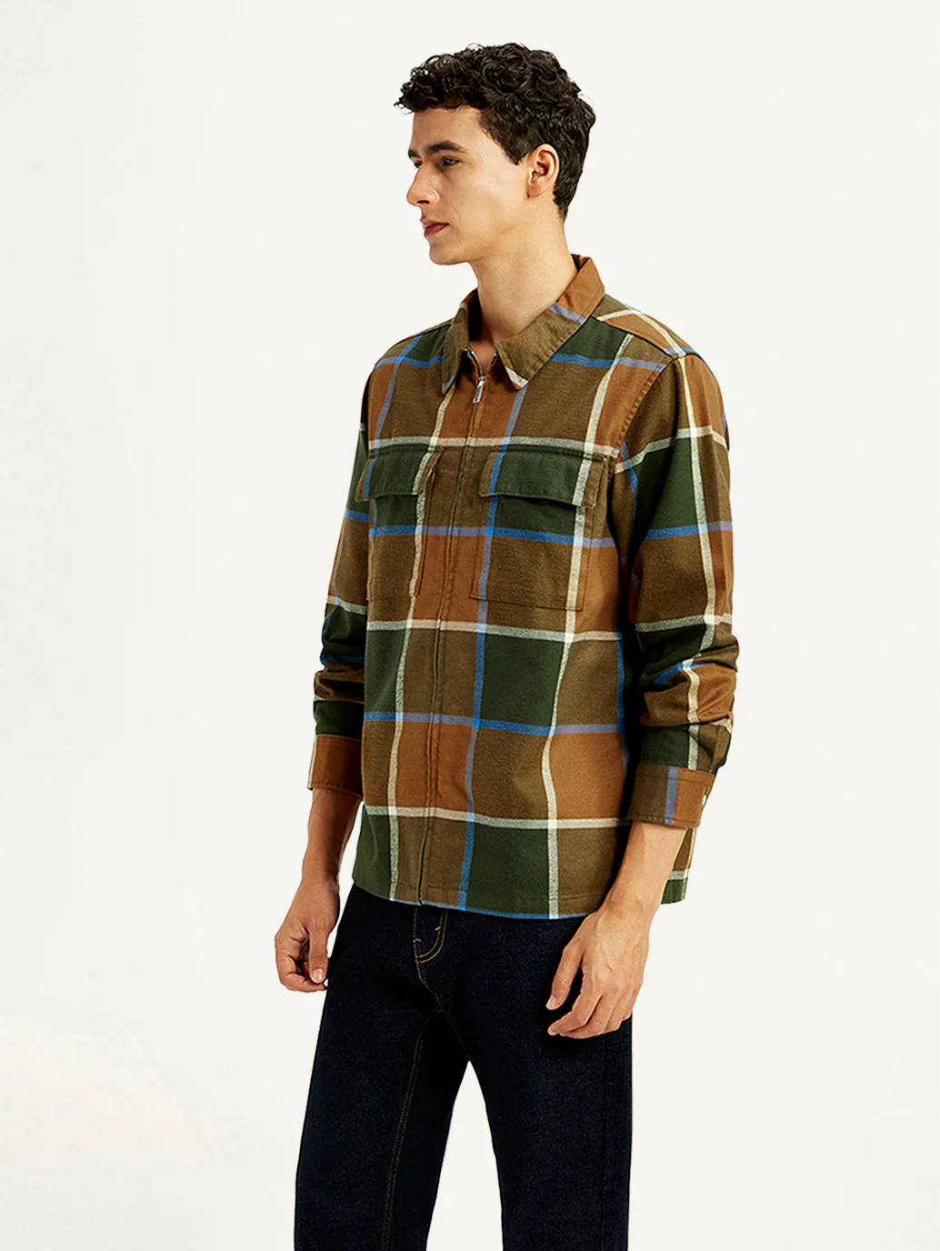 Men's Checkered Relaxed Fit Flannel Shirt - Image 5