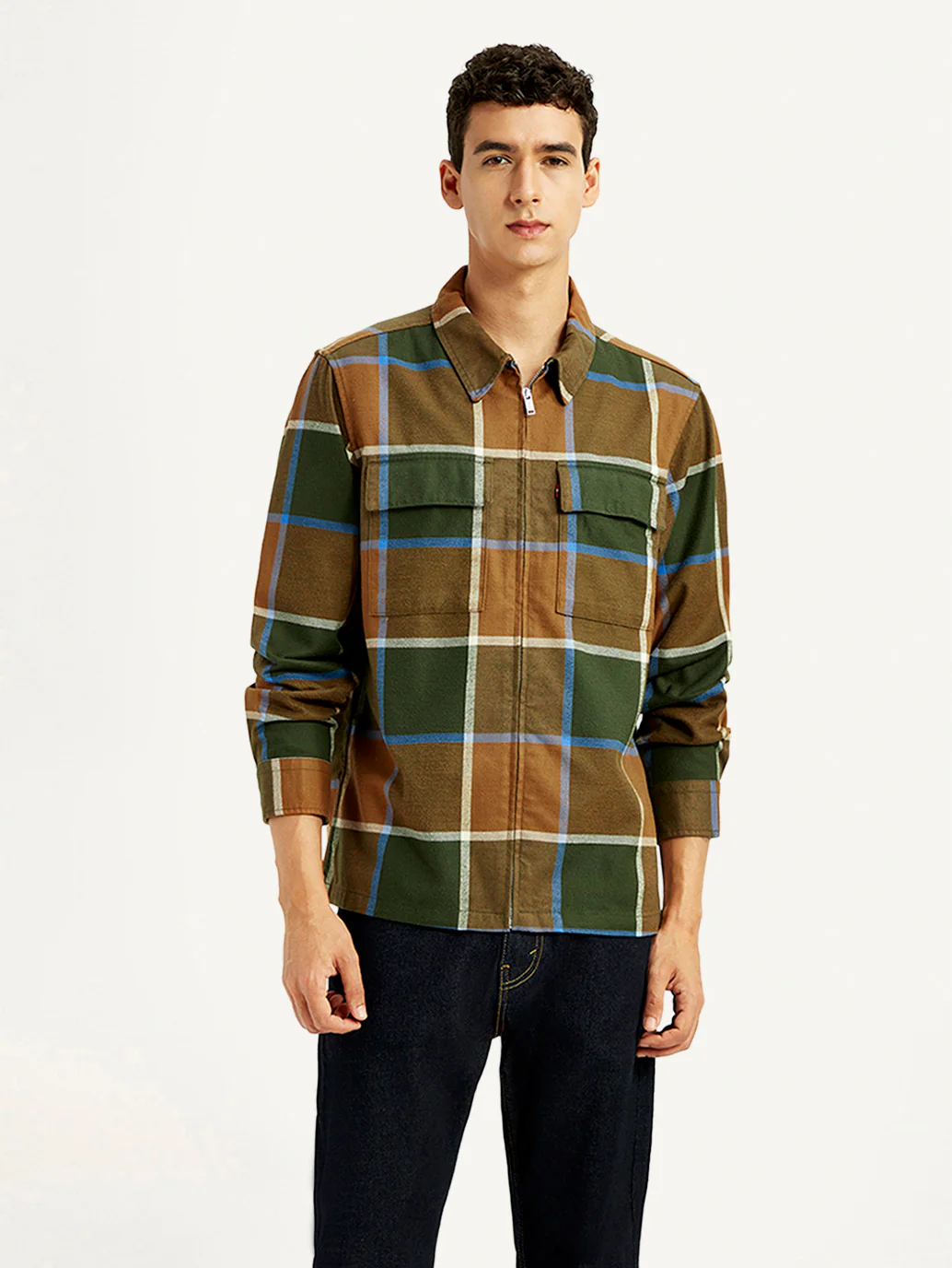 Men's Checkered Relaxed Fit Flannel Shirt - Image 6