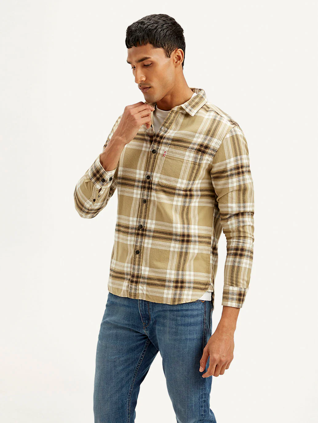 Men's Checkered Loose Fit Shirt - Image 5