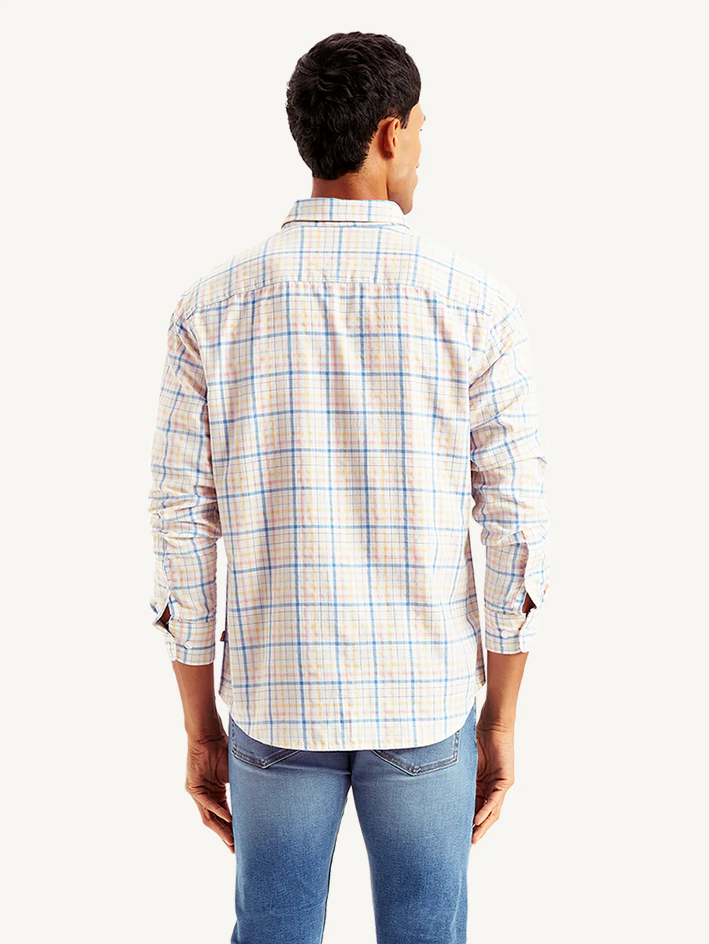 Men's Checkered Slim Fit Shirt - Image 3