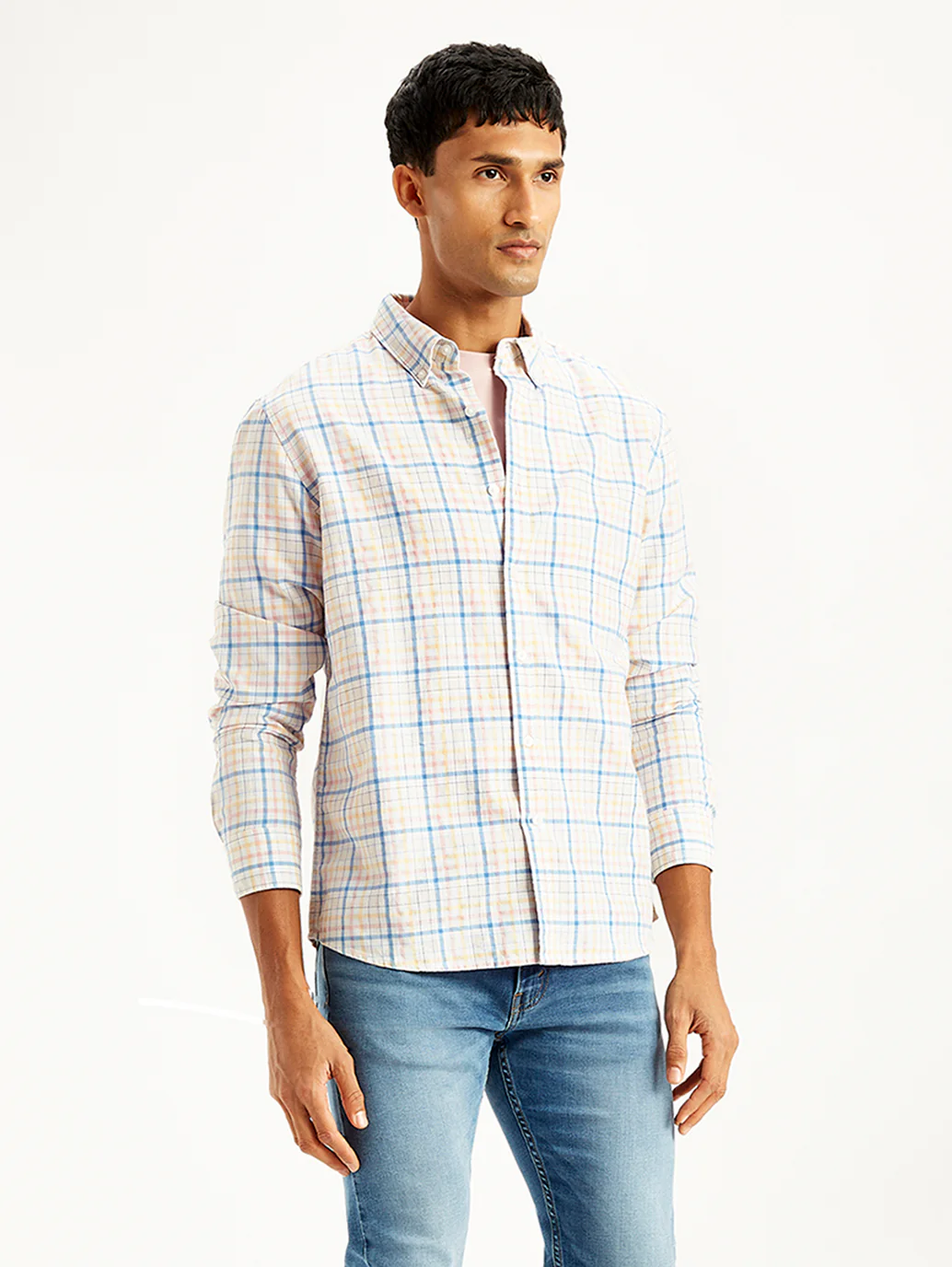 Men's Checkered Slim Fit Shirt - Image 5