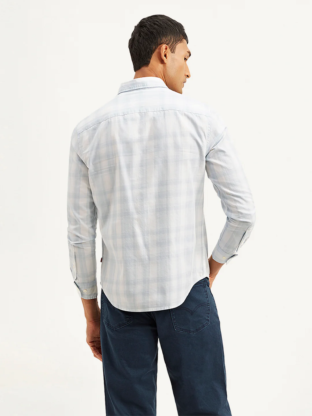 Men's Checkered Slim Fit Shirt - Image 2